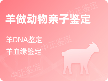 泰州羊做动物亲缘鉴定